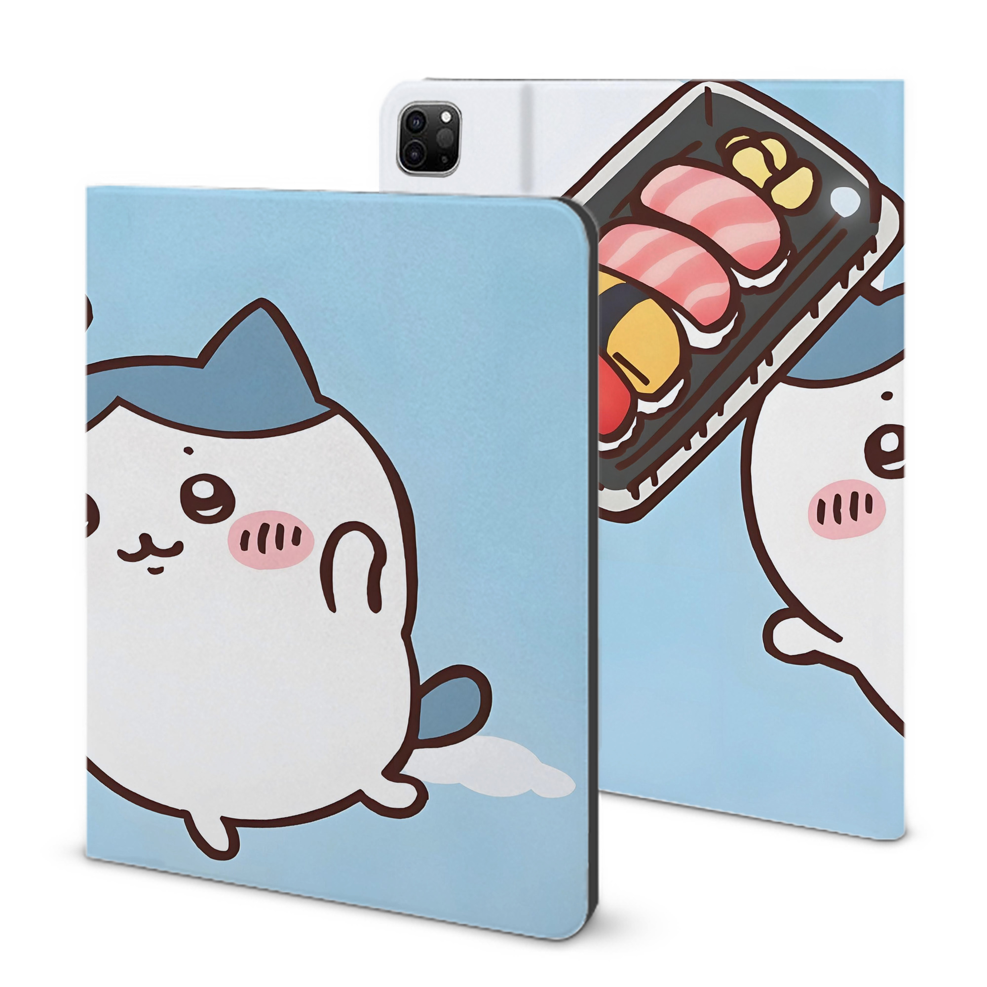 （画像用） ちいかわ Chii-kawa IPad ケース ブック型 PUレザー TPU 耐衝撃 軽量 薄型 ペン収納なし 全面保護 IPad 各モデル対応
